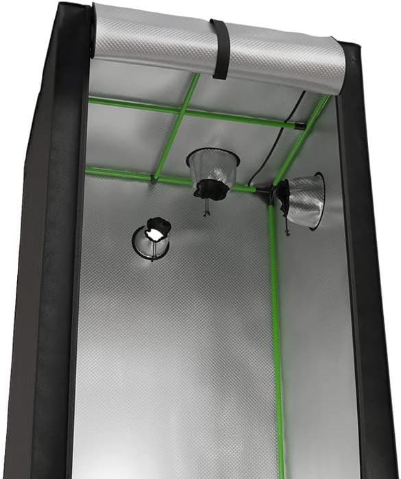 Growzelt - 80x80x180 cm - Grow Zelt, Grow Tent, Indoor Gewächshaus, Zuchtzelt - mit Hochreflektieren