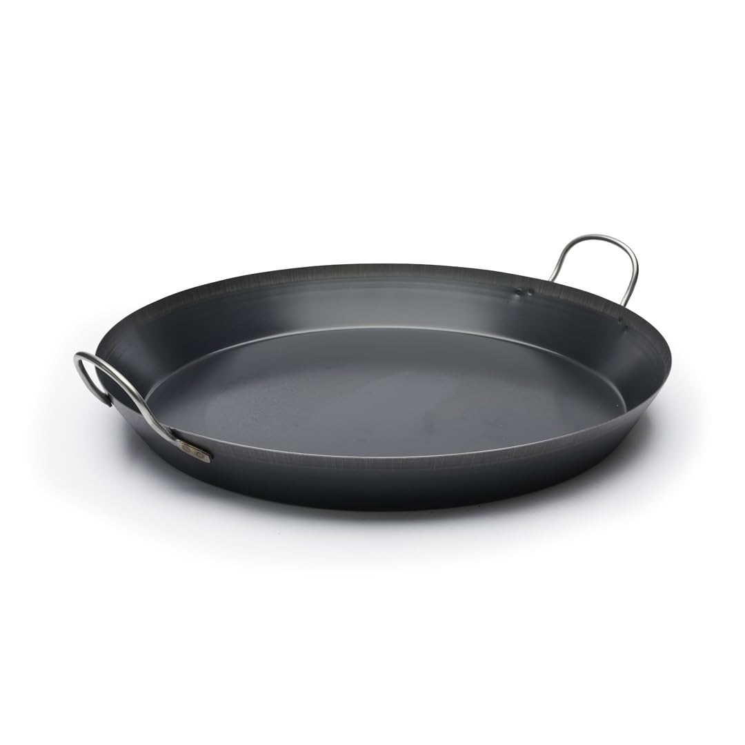 DE BUYER Paella-Pfanne, Edelstahl, Silber, 60 cm 27.9 x 20.1 x 10.9 cm, 27.9 x 20.1 x 10.9 cm