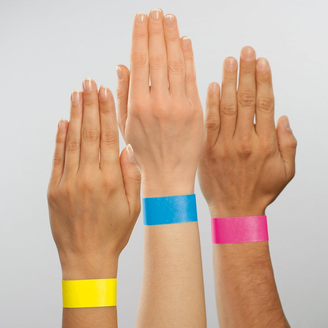 SIGEL EB210 Einlassbänder Super Soft, 120 Stück, neon pink, Festival Armbänder 120 Stück neon pink,