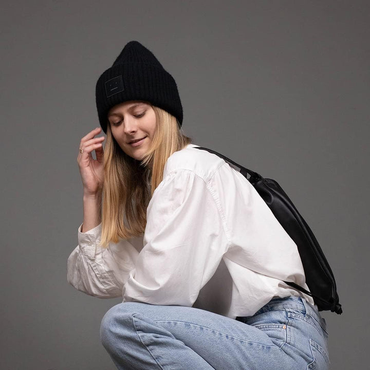 FEYNSINN BERLIN Rucksack NIK aus Premium Leder I Lederrucksack für Herren und Damen I Rucksack schwa