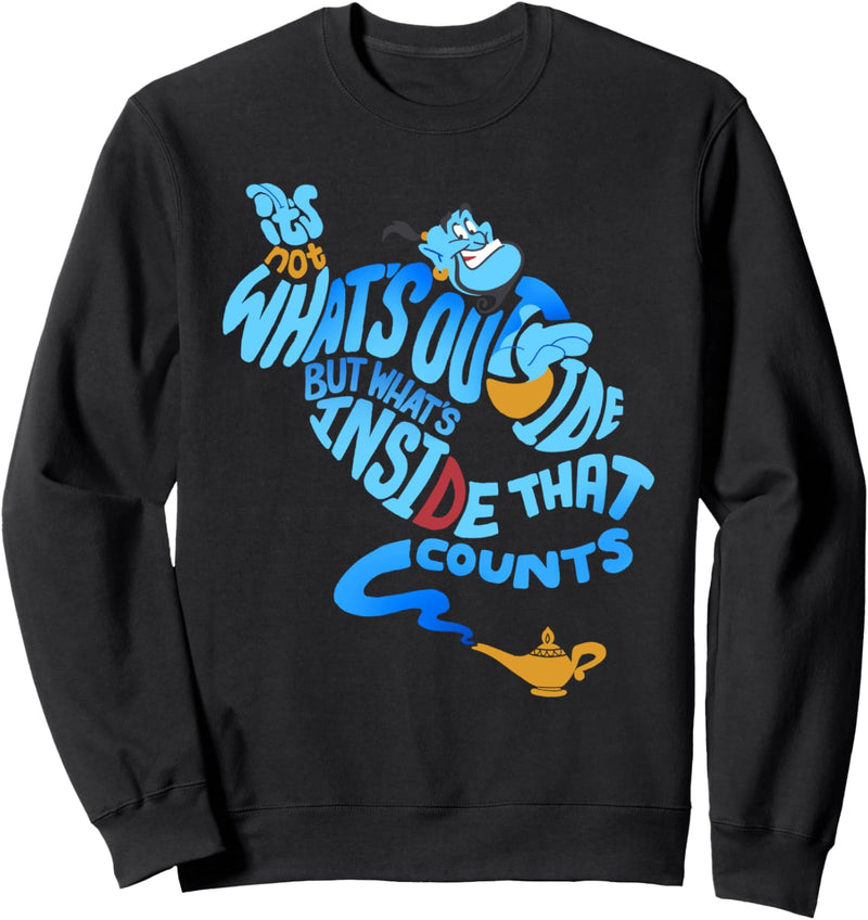 Disney Aladdin Genie Out Bottle Quote Sweatshirt