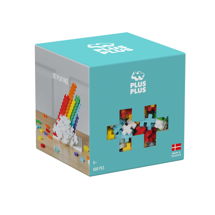 Plus-Plus 3976 Geniales Konstruktionsspielzeug, Regenbogen, Kreativ-Bausteine, Bausteineset für Kind