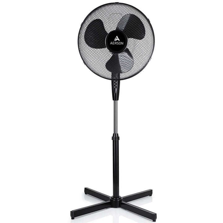 TRESKO AERSON Standventilator 40cm | Ventilator höhenverstellbar bis 120cm | hoher Luftdurchsatz und