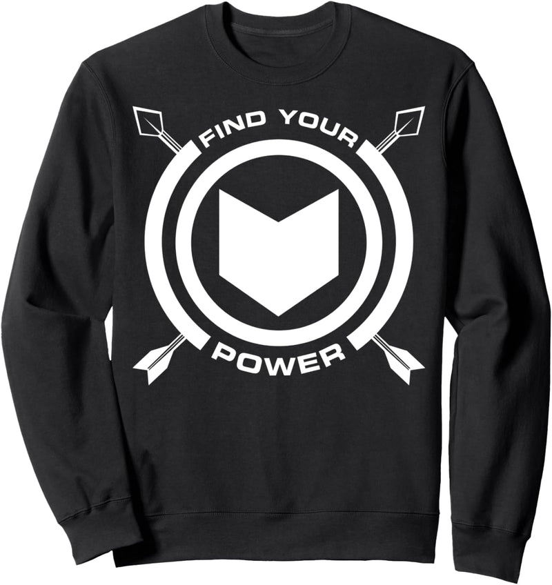 Marvel Hawkeye Find Your Power Simple Logo Sweatshirt