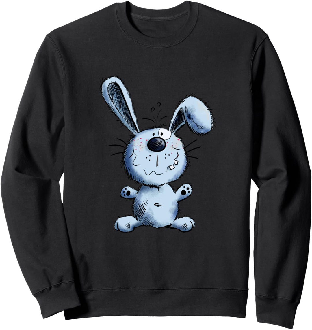 Süsser Blauer Hase I Hasenmotiv Kaninchen Fun Geschenk Sweatshirt