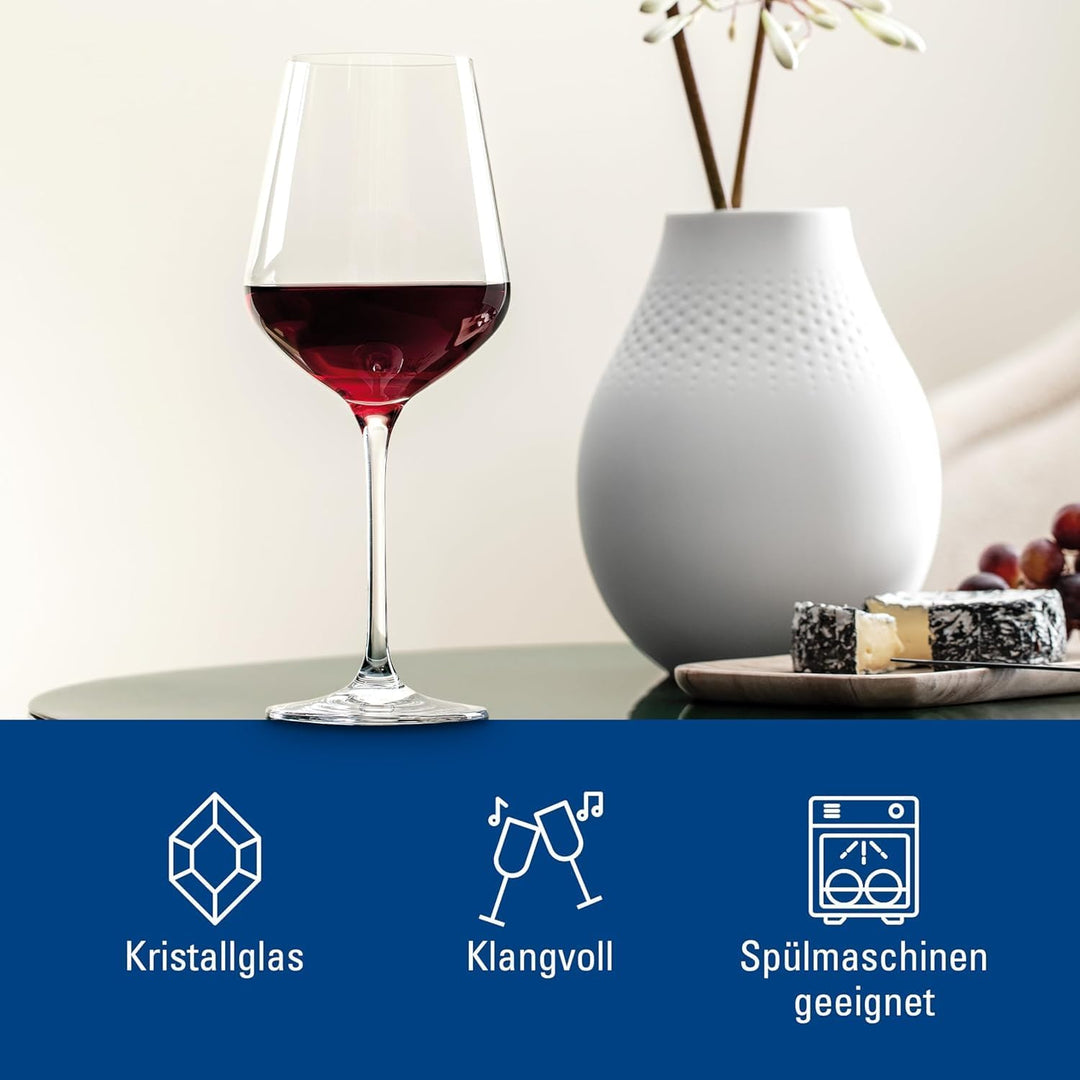 Villeroy &amp; Boch Villeroy und Boch La Divina Bordeaux Kelch, Set 4tlg. Glasset, Glas, 4-teilig, 4 4 S