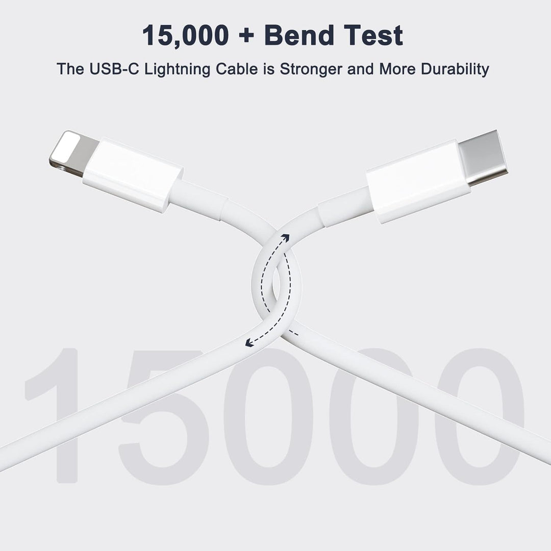 USB C Ladegerät mit Ladekabel für iPhone, 20W Schnellladegerät mit Ladekabel 1M, Schnellladekabel fü