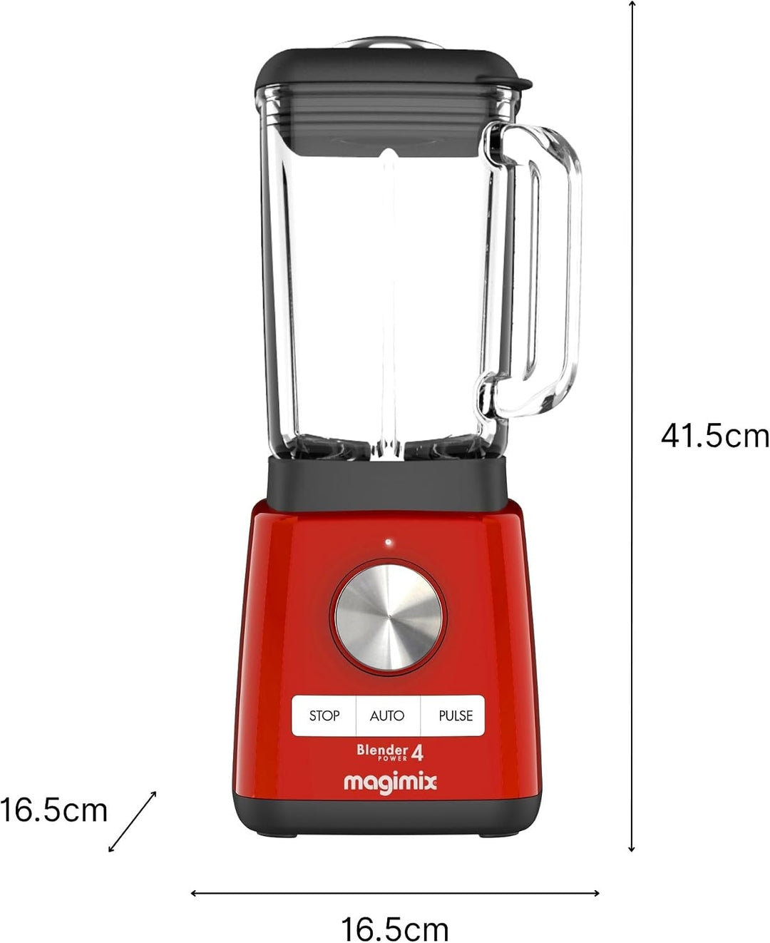 Magimix 11629EA Blender, Kunststoff Rot, Rot