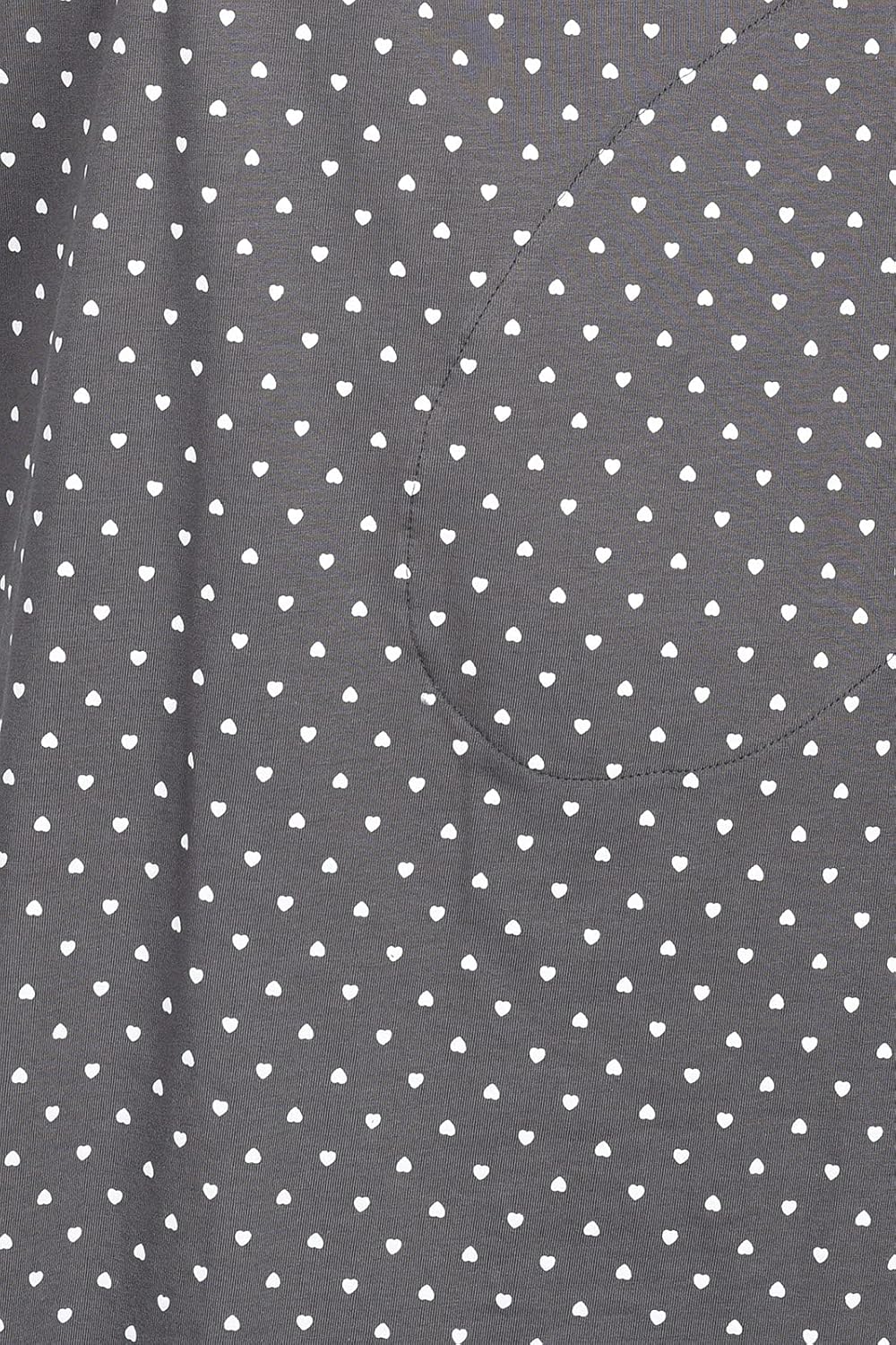 MijaCulture 3 in1 Geburtskleid Stillnachthemd Umstandsnachthemd 4128 Graphite/Herzen L, Graphite/Her