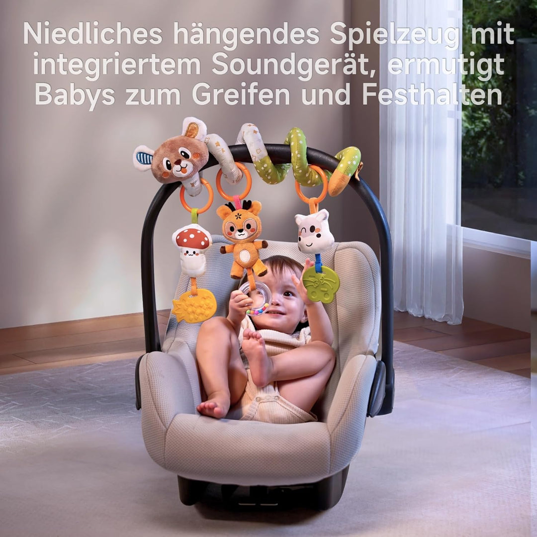 TUMAMA Babybogen Kinderwagen Mit Spirale Spielzeug Baby 0 3 6 9 12 Monate Babybogen Kinderbett Spiel