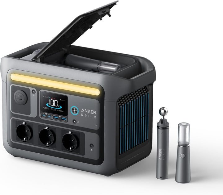 Anker SOLIX C800 Plus Tragbare Powerstation, 1200W (1600W Spitzenleistung) Solargenerator für Campin