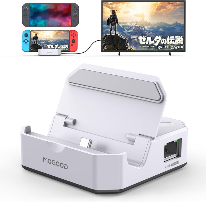 MOGOOD Switch 2 Dockingstation 100W PD, 4K@60Hz, 1Gbps LAN, USB 3.0 | 2x USB 5Gbps, kompatibel mit S