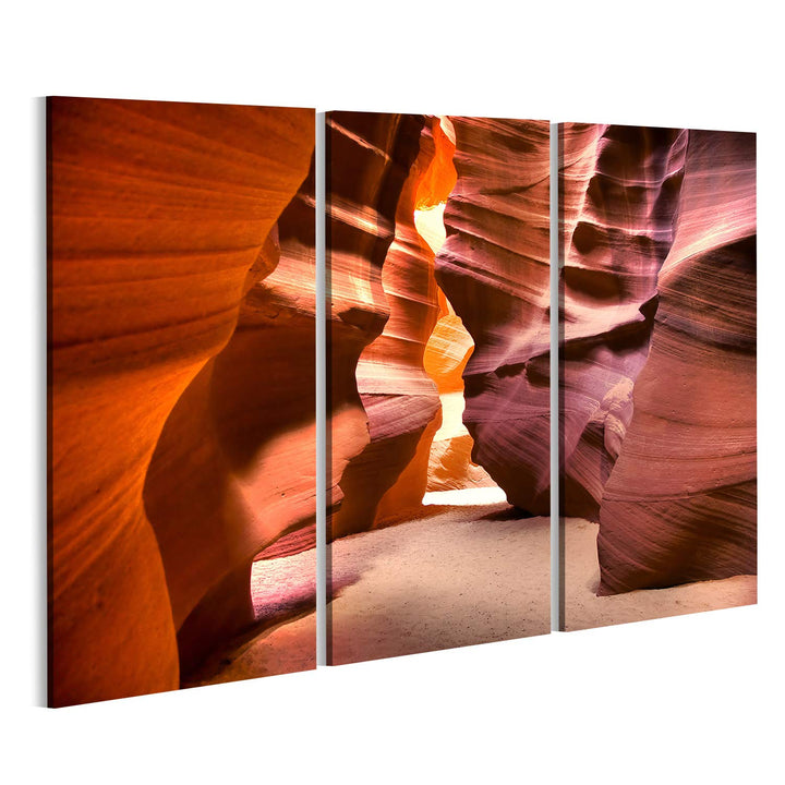 islandburner Bild auf Leinwand Antelope Canyon Wandbild Poster Kunstdruck Bilder Format: 130x80cm -