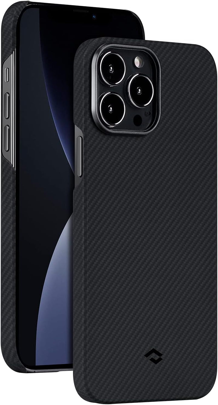 pitaka Ultradünne Hülle für iPhone 13 Pro Max Leichte Handyhülle aus 600D Aramidfaser Kratzfeste und