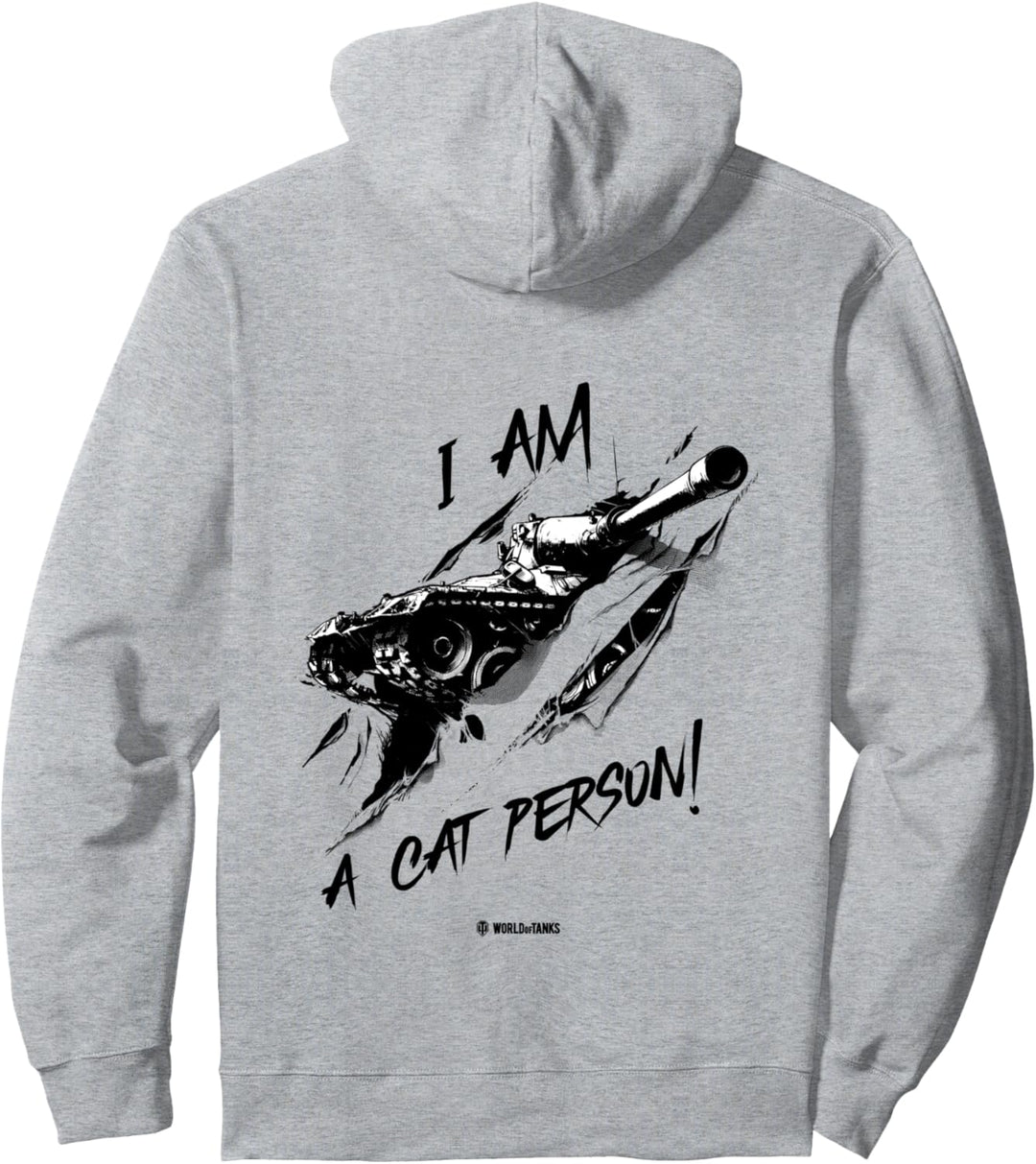 World of Tanks Leopard 1 „Ich bin ein Katzenmensch“ Pullover Hoodie