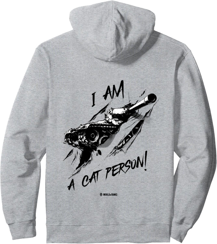 World of Tanks Leopard 1 „Ich bin ein Katzenmensch“ Pullover Hoodie