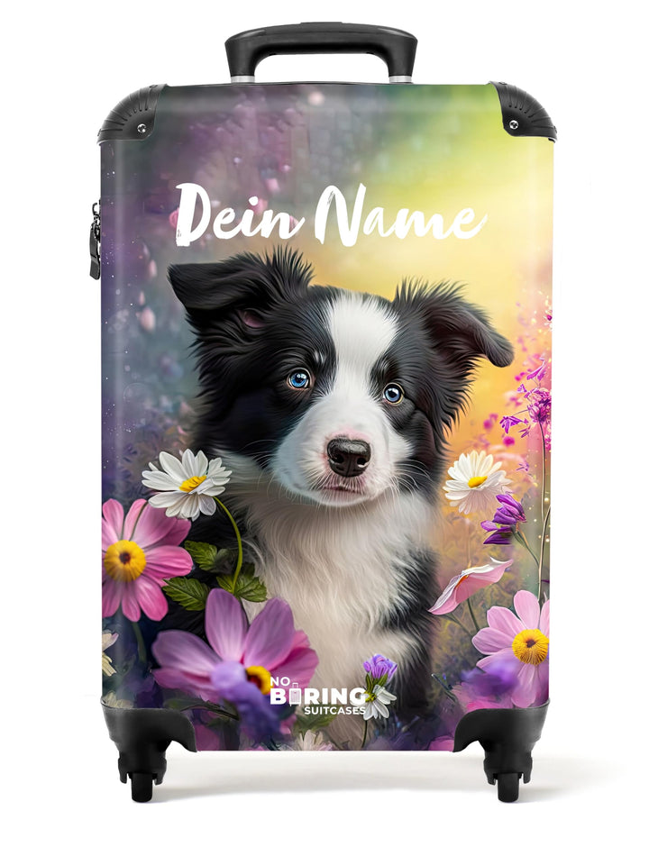 NoBoringSuitcases.com® Kinderkoffer Mädchen - Koffer Kinder - Hartschalenkoffer Einhorn - Koffer Ros