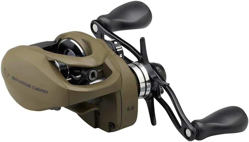 Savage Gear SG8 100 BC Baitcastrolle Linkshand - 100 Linkshand Angelrolle Übersetzung 6.6.1, Überset