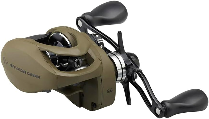 Savage Gear SG8 100 BC Baitcastrolle Linkshand - 100 Linkshand Angelrolle Übersetzung 6.6.1, Überset