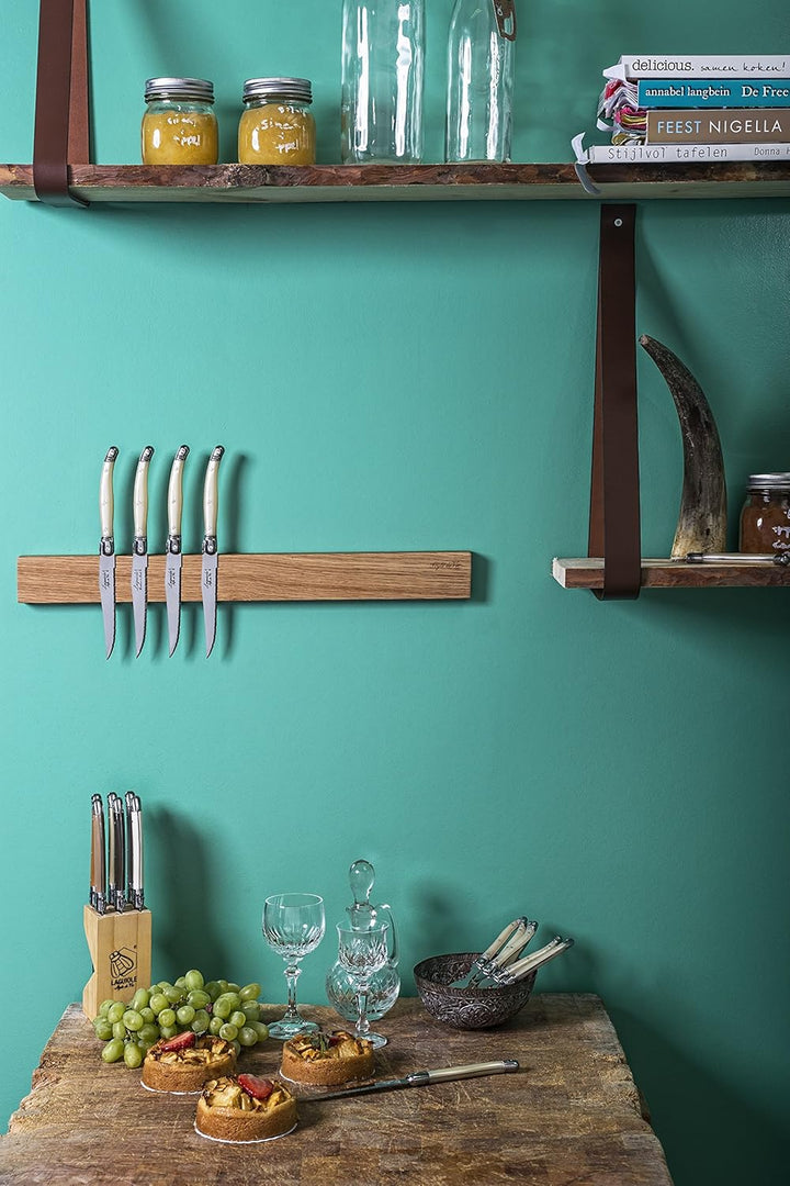 Style de Vie Magnetleiste 50cm, Eichenholz, für ca. 7 messer