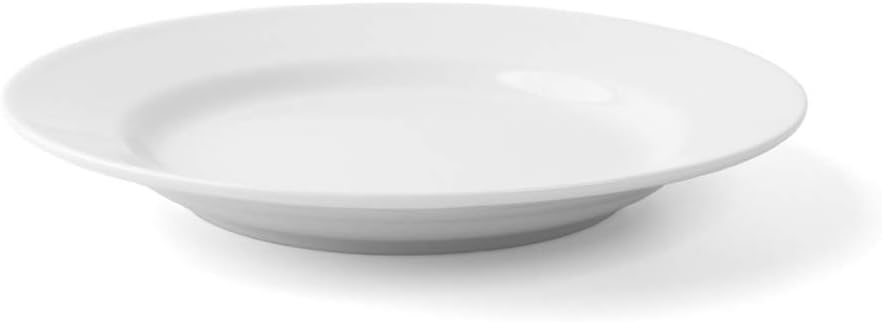 Holst Porzellan BL 021 Teller flach 20 cm Basic, weiss, 20,0 x 20,0 x 2 cm, 6 Einheiten Kuchenteller