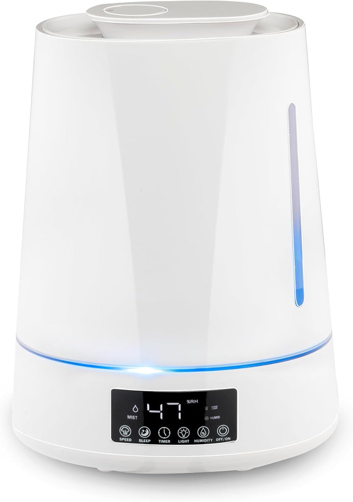 Grundig Luftbefeuchter und Aroma Diffuser 4L - Diffuser Ätherische Öle - Humidifier mit Hygrometer u