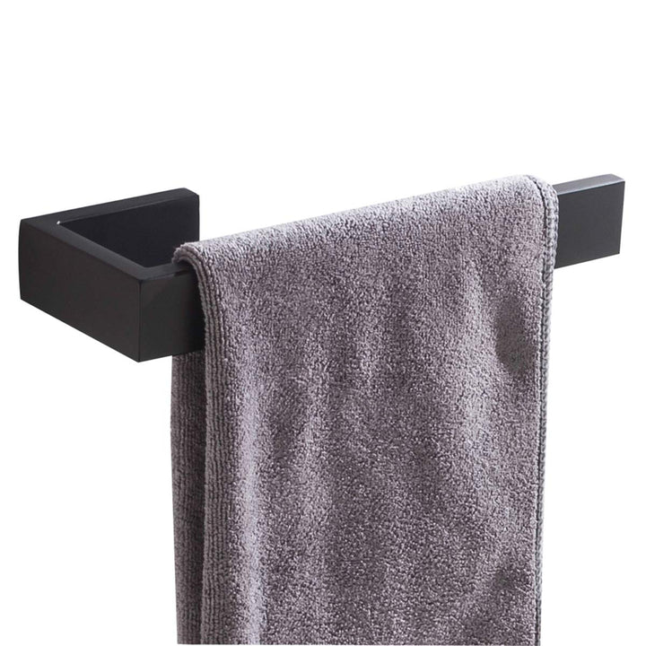 Flybath Handtuchring SUS 304 Edelstahl Mattschwarzes Finish Handtuchhalter Wandmontage Schwarz, Matt