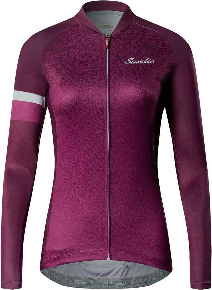 Santic Radtrikot Damen Kurz Fahrradtrikot Damen Fahrrad Shirt M Violett, M Violett