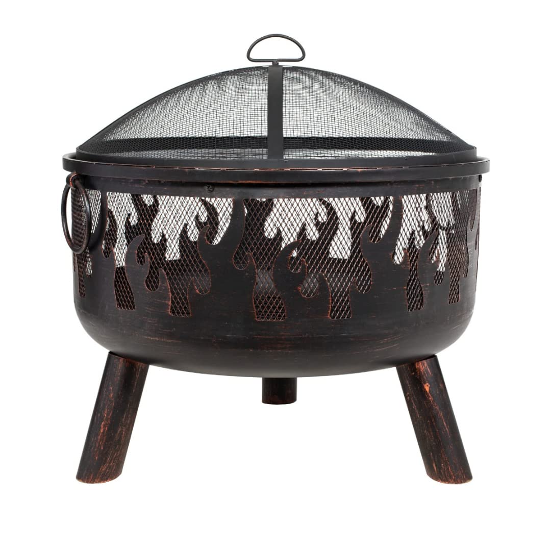 La Hacienda Wildfire Ø 61 cm - Feuerschalen für den Garten - Feuerstelle Outdoor & Feuertonne - Feue
