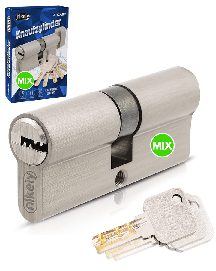 GERCAR Pro Schliessanlage DIY MIX Profilzylinder 35/35 Schliesszylinder gleichschliessend nach wunsc
