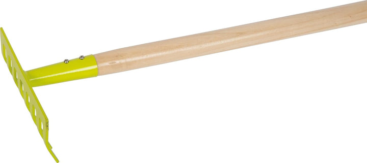 small foot Harken, 6er-Set, grün aus Holz und Metall, kindgerechtes Gartenwerkzeug für Kinder ab 3 J