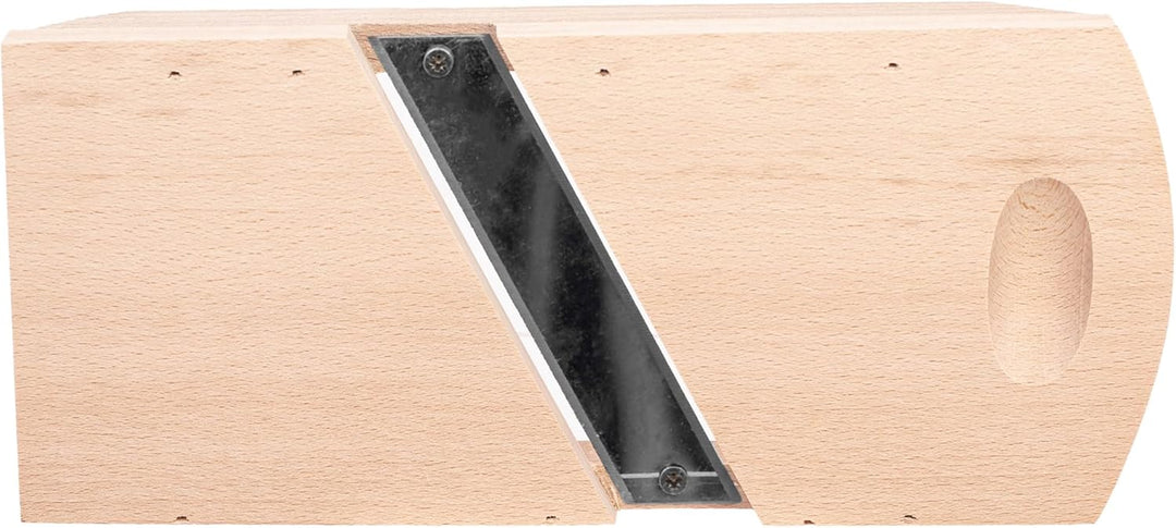 KADAX Gemüsehobel aus Holz, Krauthobel mit scharfen Edelstahlklingen, Gurkenhobel, traditioneller Ko