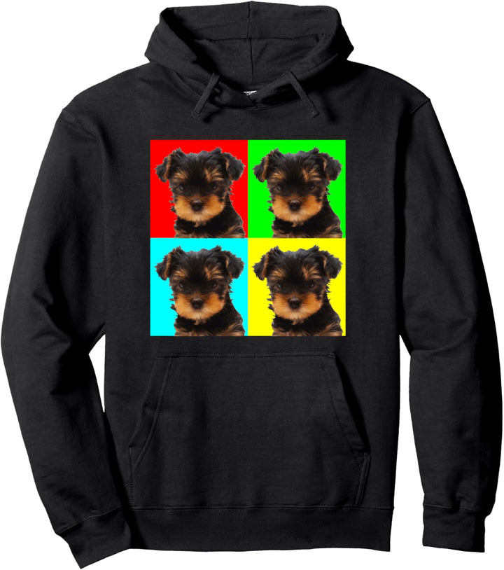 Pop Art Dog Yorkshire Terrier Pullover Hoodie