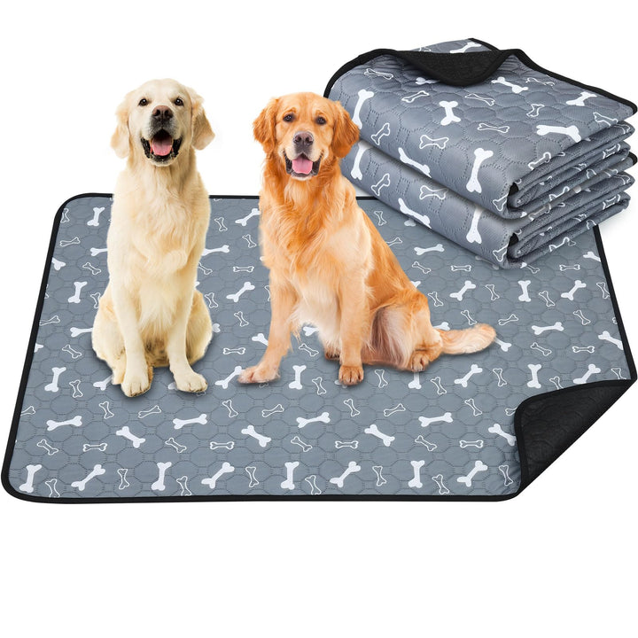 2 Stück Waschbar Haustier-Urinunterlage , 90 x 120 cm Hohe Saugfähigkeit Auslaufsicher Wiederverwend