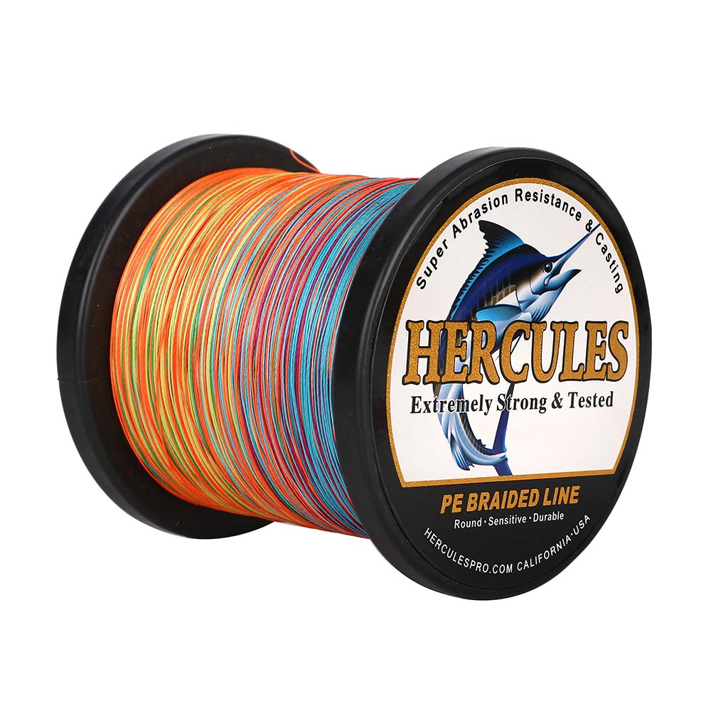 HERCULES Super Cast 100m - 2000m 109-2196 Yards Geflochtene Angelschnur 6lb - 100lb Test für Salzwas
