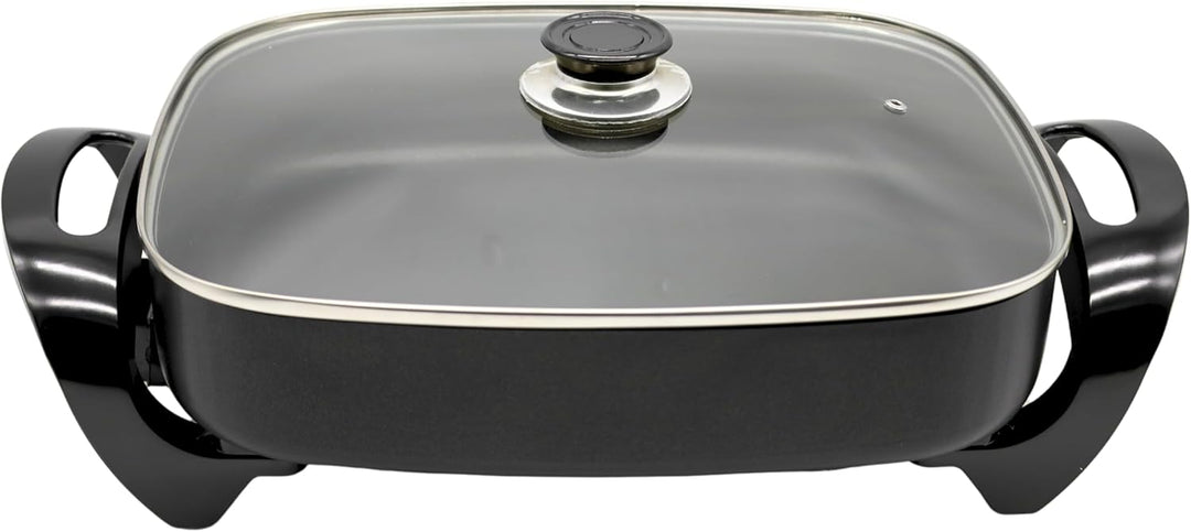 Shov Bratpfanne MG-3040 – Multifunktionale Elektropfanne - Pizzapfanne, Partypfanne Ø30x40cm Ø 30/30