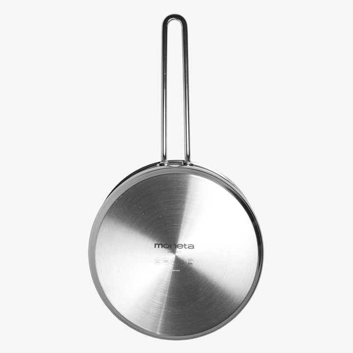 Moneta Allegro Kasserolle 1 m 16 cm aus Edelstahl für alle Herdarten 1,5 Liter