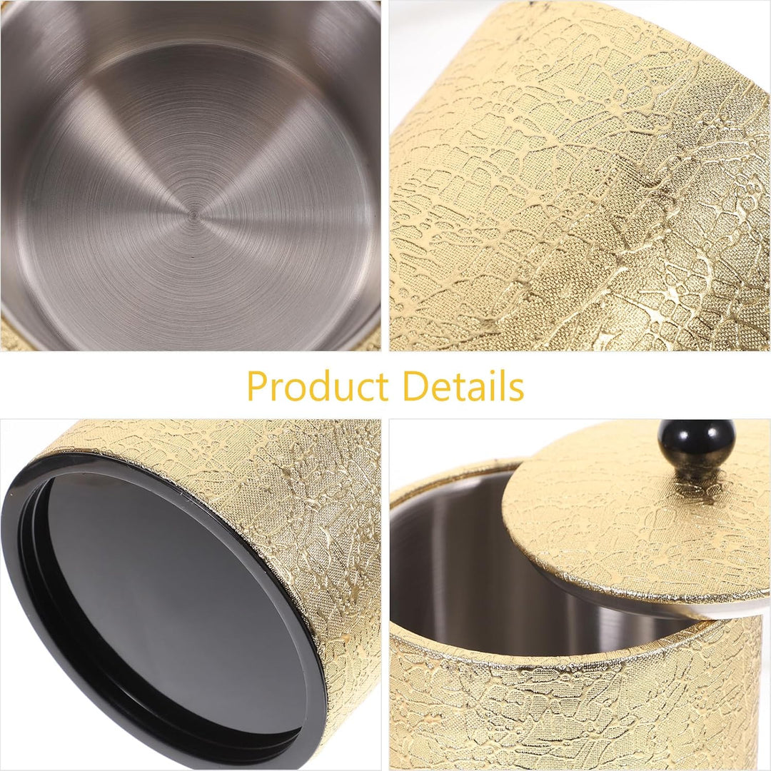 HEMOTON 1Pcs Eiskübel aus Edelstahl Isolierter Eiseimer Sektkübel Eisbehälter mit Deckel Weinkühler