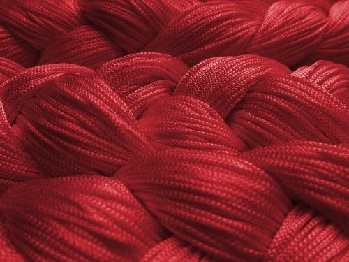 Kaikoon Fadenvorhang Fadenstore Messe B1 schwer entflammbar 150 cm x 300 cm (BxH) rot