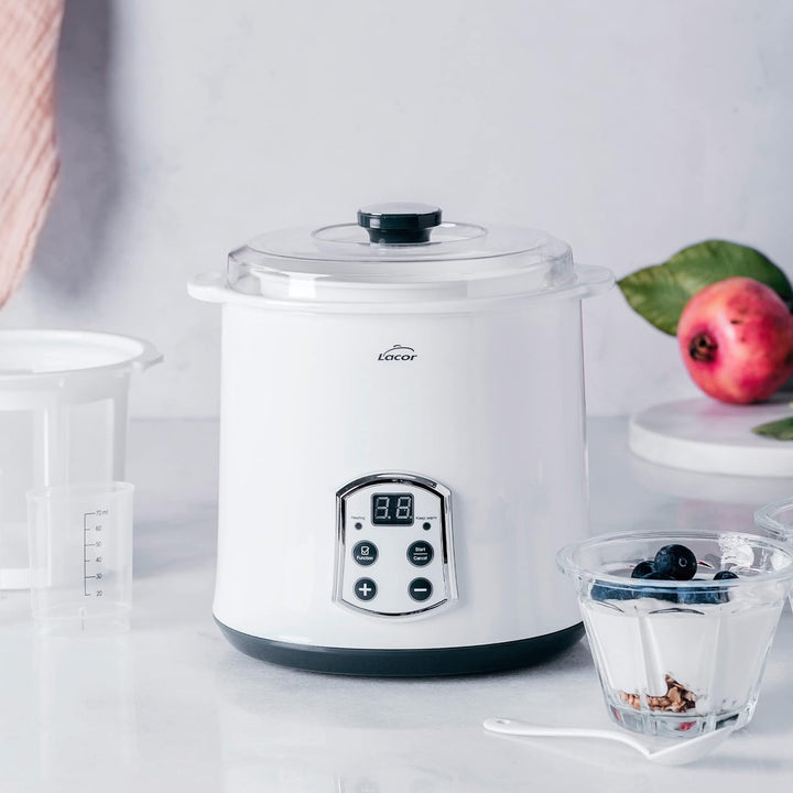 LACOR 69243 Supersillenciosa Maxi Joghurthersteller, Ideal für die Herstellung von Kefir, griechisch