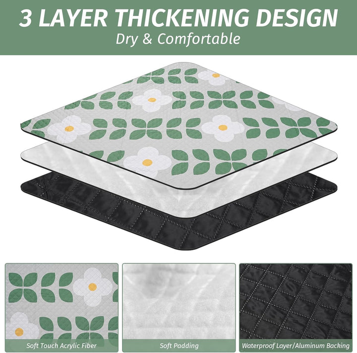 Picknickdecke, extra gross – wasserdicht, sanddicht, Schultergurt, maschinenwaschbar, Outdoor-Decke