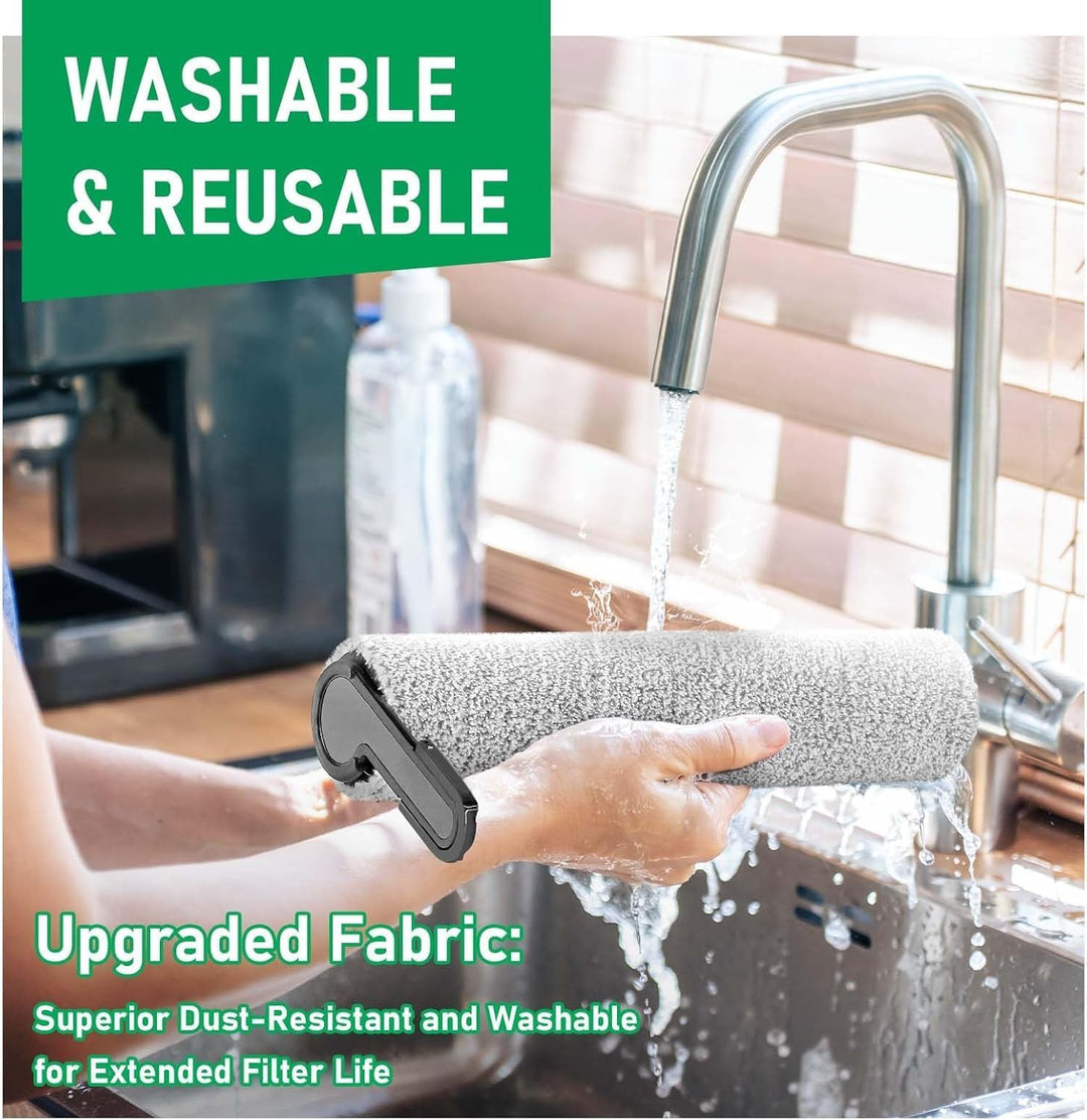 2 Stück Ersatz Bürstenwalze + 1 Reinigungsbürste für Tineco Floor One Stretch S6 / Switch S6 S7 Stre