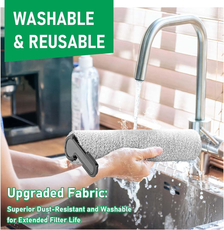 2 Stück Ersatz Bürstenwalze + 1 Reinigungsbürste für Tineco Floor One Stretch S6 / Switch S6 S7 Stre