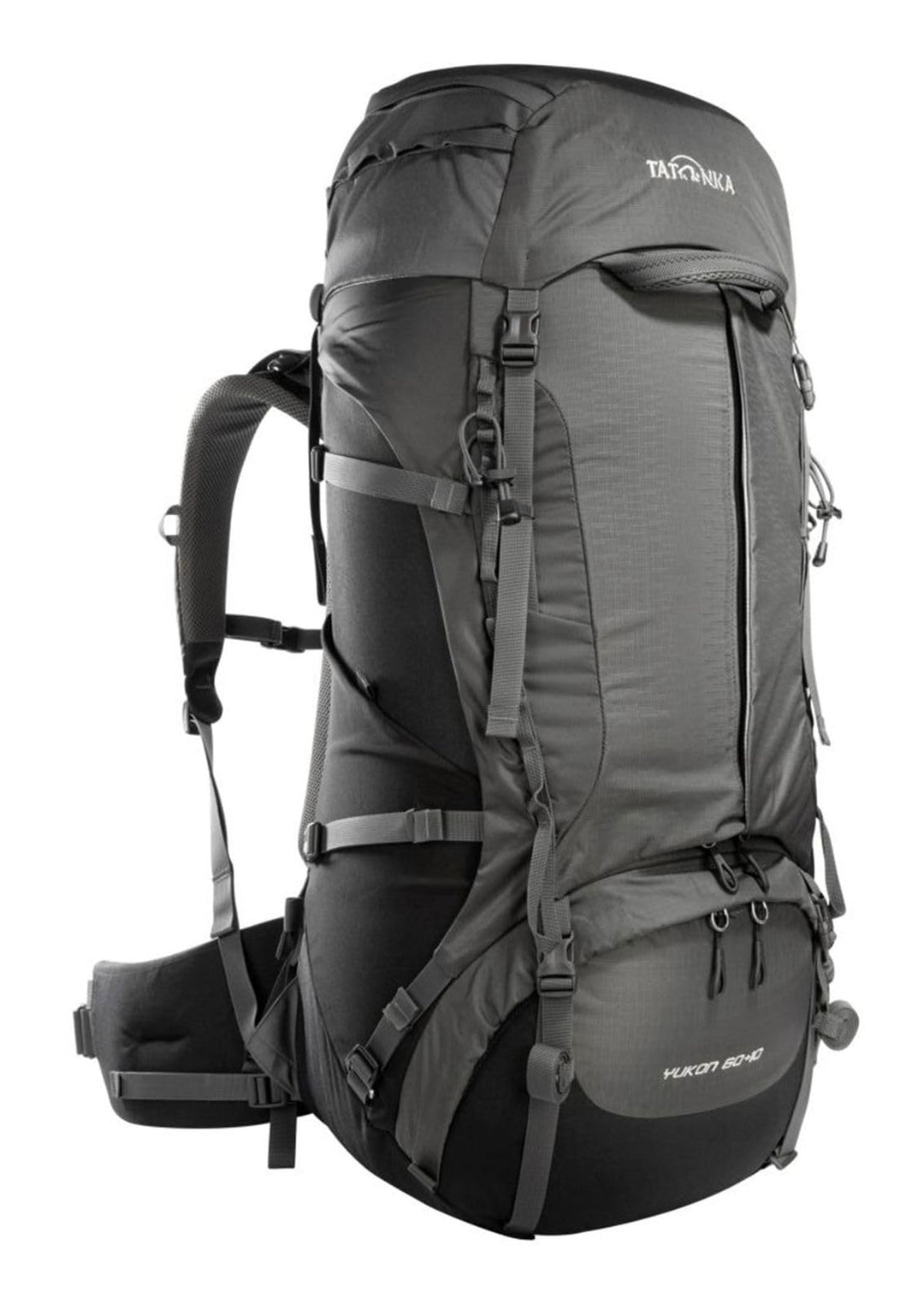 Tatonka Unisex Yukon 60+10 Rucksack (1er Pack) 60+10 Liter Black / Titan Grey, 60+10 Liter Black / T