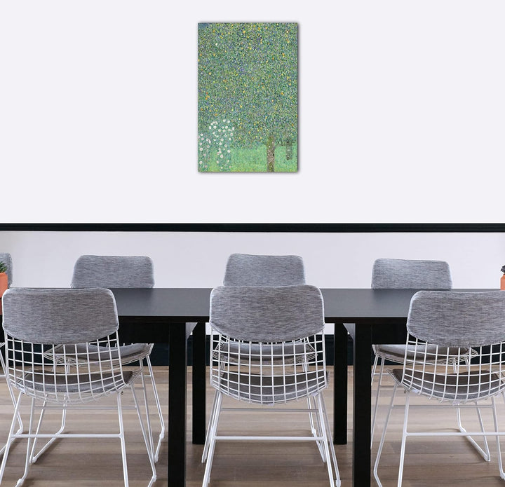 Printed Paintings Leinwand (60x80cm): Gustav Klimt - Rosen unter Bäumen (1905) 60x80 cm, 60x80 cm