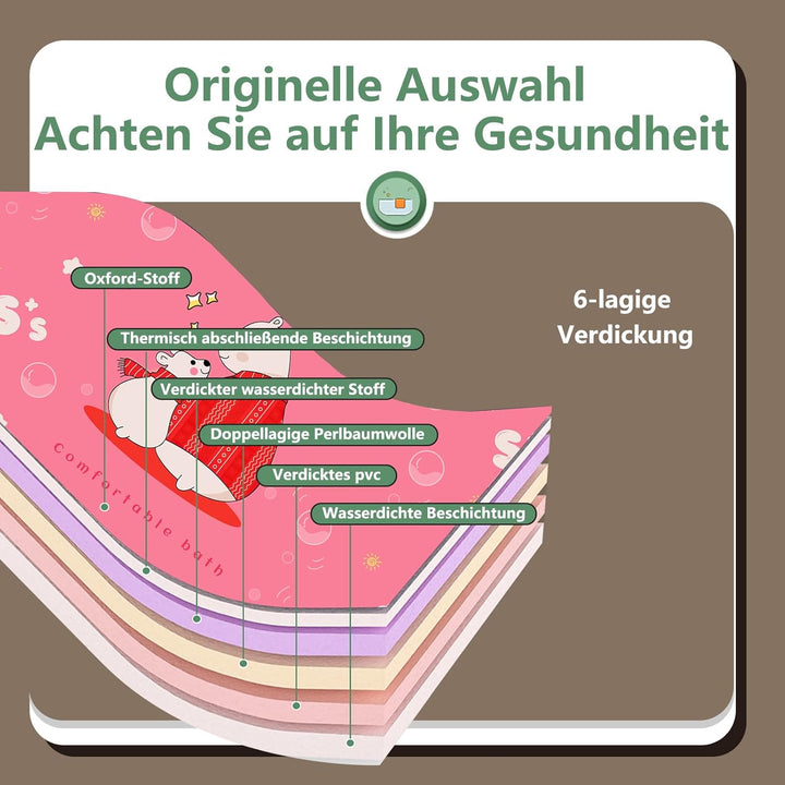 Sinbide Faltbare Badewanne, installieren und tragbare abnehmbare Badewanne, Geeignet für Erwachsene