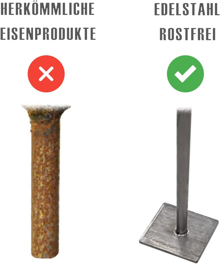 Kleiderstange U-Form zur Deckenmontage – Edelstahlstange für offenen Kleiderschrank & Garderobe | Mo