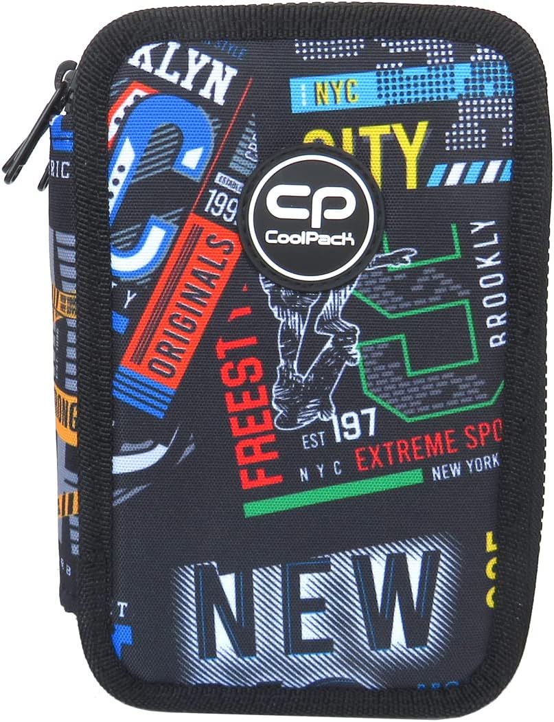 CoolPack XXL Federtasche Federmappe 3-Fach Schulstiftetui, dreifaches Federmäppchen, Federmäppchen f