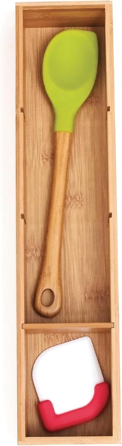 Lipper International 884 Schubladenorganizer aus Bambusholz, 4-teilig, mit herausnehmbaren Trennwänd