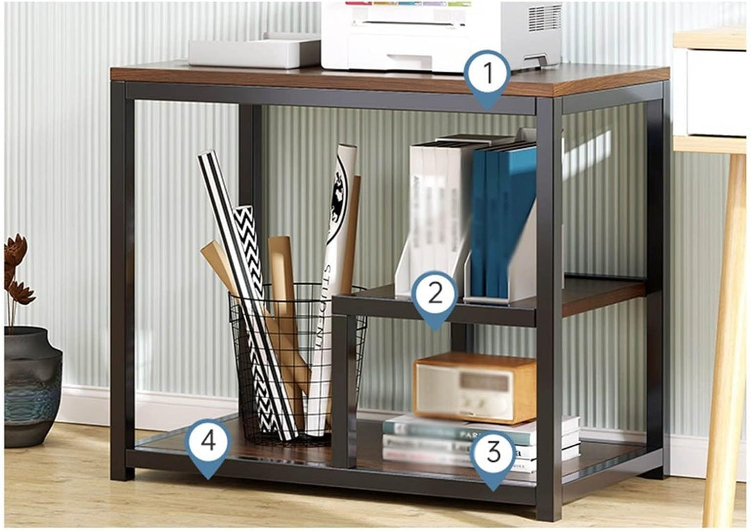 TOMYEUS Druckerständer Floor Drucker Stand Rack Office Desktop Kopierer Multifunktional Doppelschich